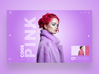 Code Pink Web Ui Design Concept daily design design inspiration graphic design photography ui ui design uiux ux ux design web design web designer