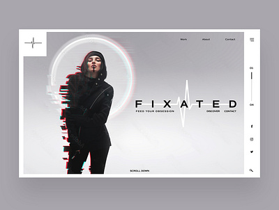 Fixated Ui Design Concept design graphic design illustration logo photography ui ui design ux ux design web design