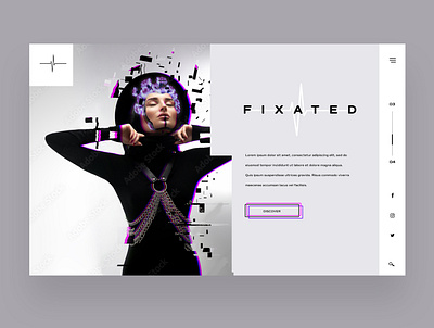 Fixated Ui/Ux Design Concept design graphic design illustration logo photography ui ui design ux ux design web design