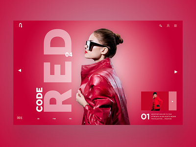 Code Red Ui Design Landing Page Concept