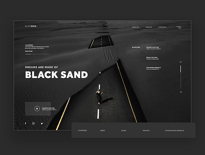 Dreams Are Made Of Black Sand branding design graphic design photography ui ui design ux ux design web design web designer