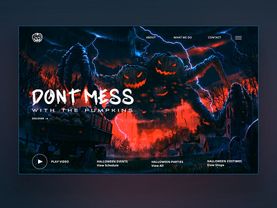 Don't Mess With The Pumpkins Ui Design Concept