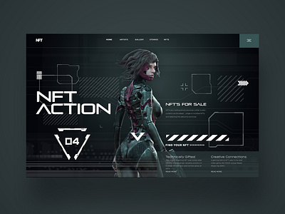 NFT Action Web Ui Design Concept