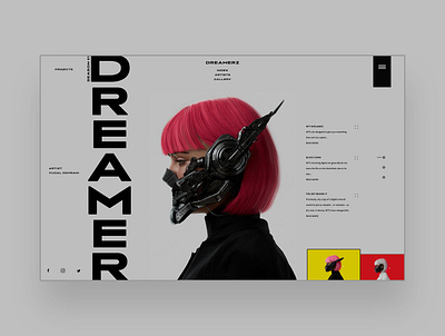 Dreamers Ui Design Concept design graphic design illustration logo nft nft art photography ui ui design ux ux design web design