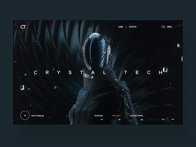 Crystal Tech Ui Design Concept design graphic design nft nft art photography ui ui design ux ux design web design