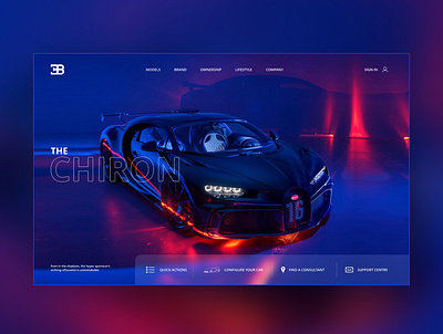 The Chiron Ui Design Concept branding bugatti chiron design graphic design photography product design typography ui ui design ux ux design web design