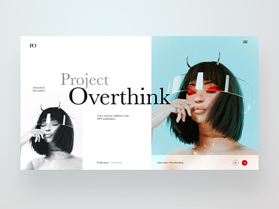 Project Overthink Ui Design Concept design graphic design illustration logo nft nft art photography product design ui ui design ux ux design web design