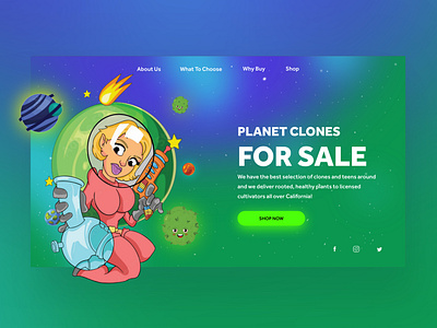 Planet Clones Website Ui Design