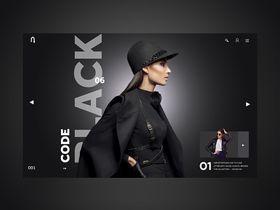Code Black Website Ui Design Landing Page design fashion graphic design photography ui ui design ui designer ux ux design web design web designer