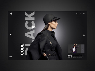 Code Black Website Ui Design Landing Page