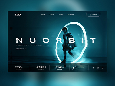 Nu Orbit Web Ui Design Landing Page Concept