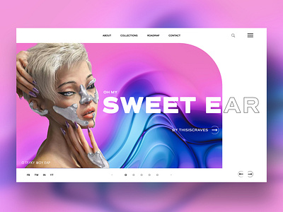 Oh My Sweet Ear Website Ui Design Concept