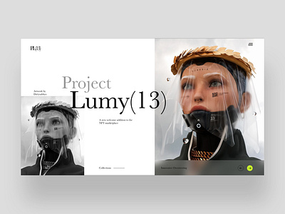 Project Lumy Web Ui Design Concept daily design design design inspiration dls design graphic design nft nft art photography ui ui design ui designer ux ux design web design