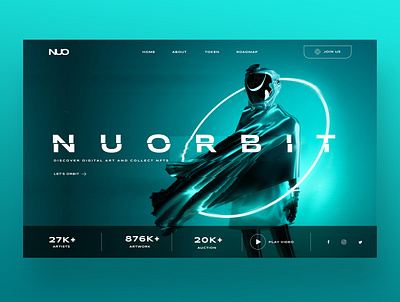 Nu Orbit NFT Web Ui Design Concept crypto design graphic design meta metaverse nft nft website photography ui ui design ux ux design web design