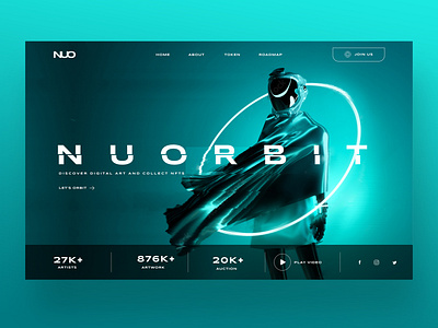 Nu Orbit NFT Web Ui Design Concept