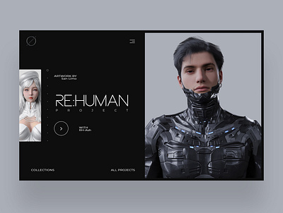 RE: Human Project Web Ui Design Concept character design design graphic design nft nft art photography ui ui design ui designer ux ux design web design