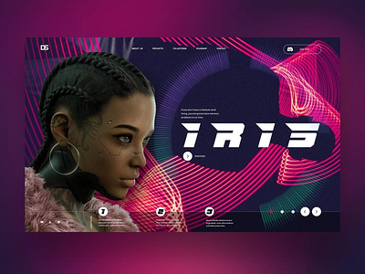 Iris Web Landing Ui Design Concept
