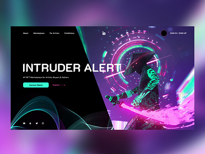 Intruder Alert Website Ui Design Concept