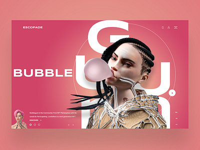 BubbleGum NFT Web Ui Design Concept