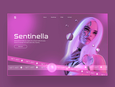 Sentinella design graphic design interface motion graphics nft nft art photography ui ui design uiux user interface ux ux design web design