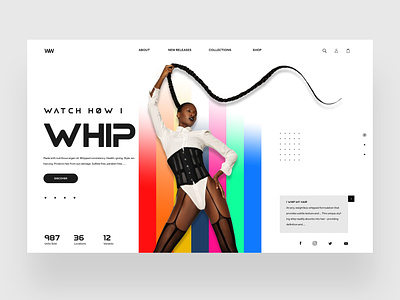 Whip Web Ui Design Concept design graphic design illustration logo photography ui ui design ux ux design web design