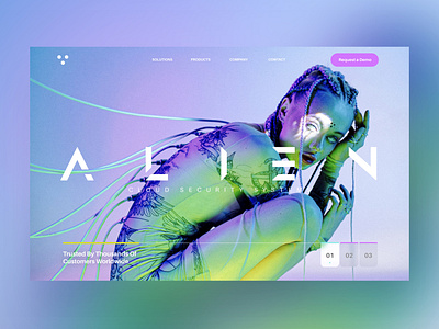 Alien Cloud Security Systems Ui Design Concept