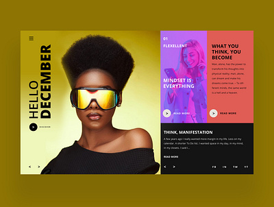 Hello December Web Ui Design Concept design graphic design photography ui ui design ux ux design web design