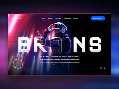 Brains Web Ui Design Landing