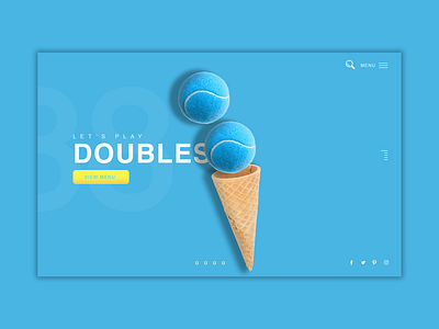 Let’s Play Doubles. daily design design inspiration food art graphic design ice cream ui ui design ux web design