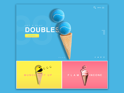 Let’s Play Doubles. daily design design design inspiration food art graphic design ui ui design ux web design