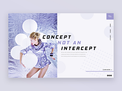 Concept Not An Intercept. graphic design ui design user experience user interface ux design web design