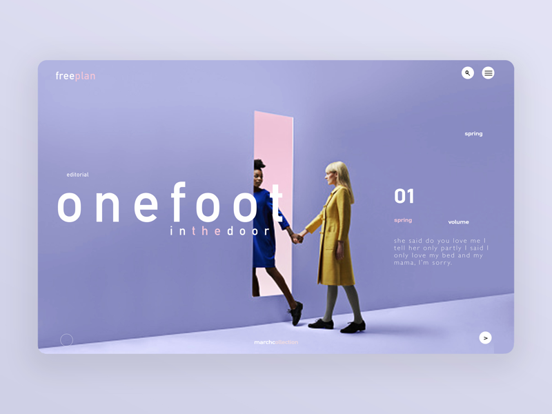 Foot in the door (Ui design landing page) by Duane Levi Smith on Dribbble
