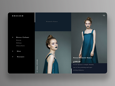 Dressed (Ui ecommerce) daily design ecommerce graphic design ui design uiux ux design web design