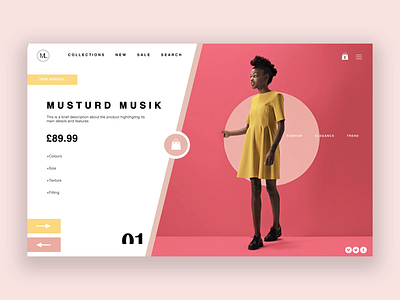 Fashion product page ui