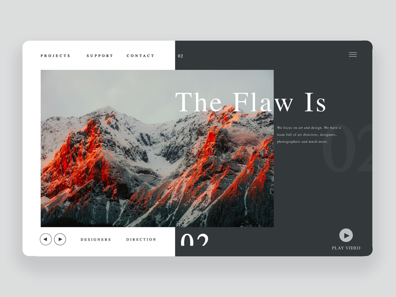 The Flaw Is Lava (Ui Design Concept) by Duane Levi Smith on Dribbble