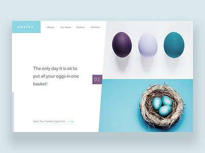 Easter (Ui Design) easter graphic design minimalism photography ui design user interface ux design web design