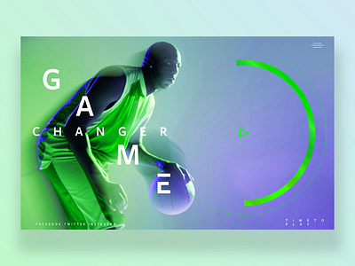 Game Changer (Ui Design Concept) basketball graphic design photography ui ui design uiux ux ux design web design