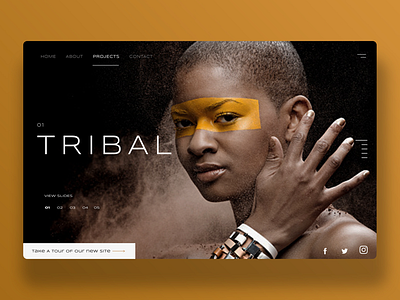 Tribal (Ui design Concept) graphic design photography ui ui design uiux ux ux design web design