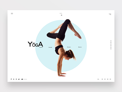 Yoga ui design concept graphic design photography ui ui design uiux ux ux design web design yoga