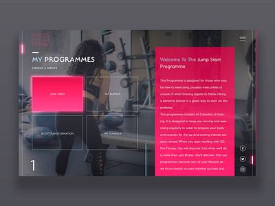 KD Pro-fitness Services Page design daily design inspiration graphic design ui ui design uiux ux ux design web design