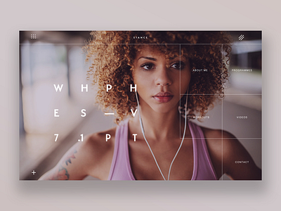 Stance (ui design) daily design fitness graphic design personal trainer photography ui ui design ux ux design web design