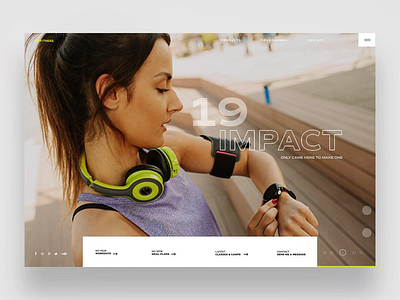 Impact (Web Ui Design) branding daily design design inspiration graphic design photography ui ui design ux ux design web design