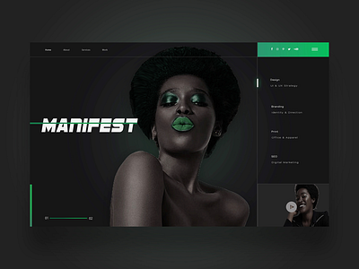 Manifest ui design concept branding design daily design design inspiration graphic design logo design photography ui ui design uiux ux design web design