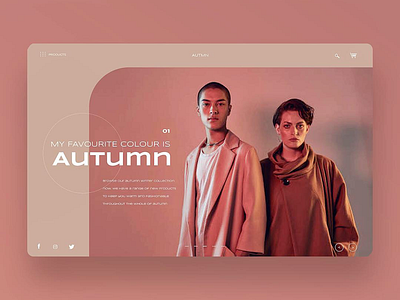 My Favourite Color Is Autumn daily inspiration design inspiration fashion graphic design photography ui ui design uiux ux ux design web design