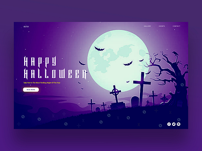 Happy Halloween graphic design halloween interface ui design ux design web design