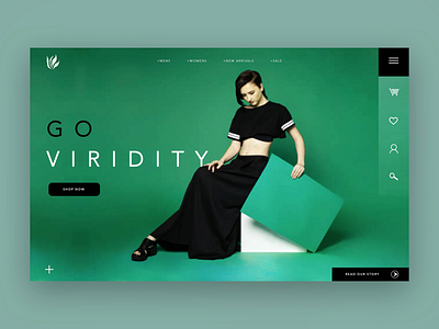 Go Viridity Ui Design Concept fashion graphic design photography ui ui design uiux ux ux design web design