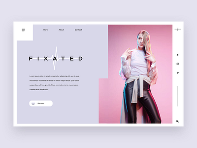 Fixated (ui design concept) graphic design interface interface design ui ui design uiux ux ux design web design