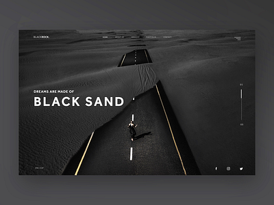 Dreams are made of black sand (Ui Design Concept)