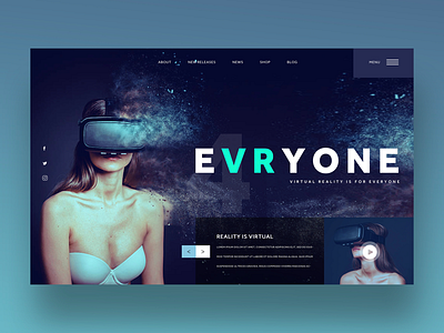 EVRYONE UI Design Concept design daily design inspiration graphic design photography ui ui design uiux ux ux design virtual reality web design