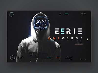 Eerie Universe Ui Design Concept daily design design inspiration graphic design photography ui ui design uiux ux ux design web design